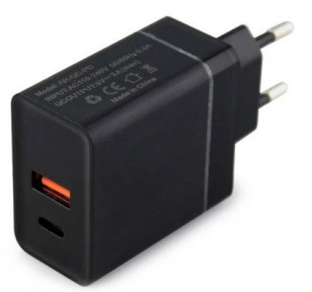 Описание Адаптера сетевого 220V 7614 USB, Type-C, черного
Качественный и надежны. . фото 2