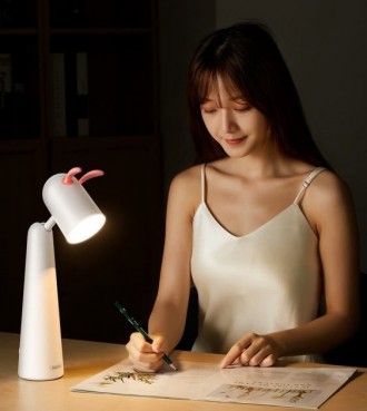 Описание Лампы настольной REMAX RT-E610 Light Partner Cute Rabbit LED Lamp, бело. . фото 4