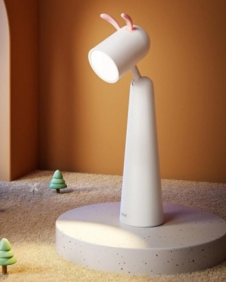 Описание Лампы настольной REMAX RT-E610 Light Partner Cute Rabbit LED Lamp, бело. . фото 3