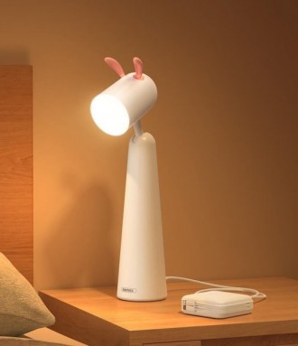 Описание Лампы настольной REMAX RT-E610 Light Partner Cute Rabbit LED Lamp, бело. . фото 5