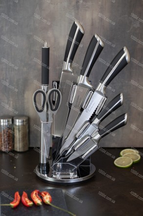 Набор ножей Edenberg на подставке с овощечисткой и мусатом
Непревзойденное качес. . фото 6