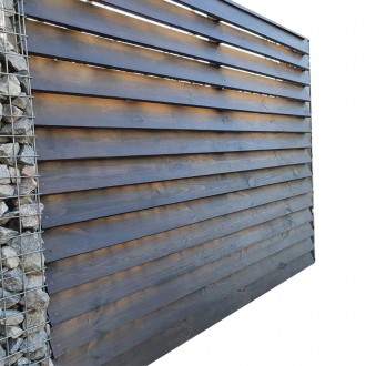 Деревянный забор LNK "Жалюзи" 2000х2000 мм - идеально подойдет для частного дома. . фото 2