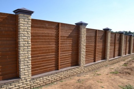 Деревянный забор LNK "Жалюзи" 2000х1700 мм - идеально подойдет для частного дома. . фото 3