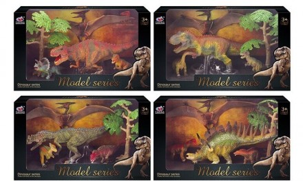 
Набор динозавров 4 вида,Стегозавр,Тиранозавр, Цератозавр 
в коробке от 3 лет
 
. . фото 2
