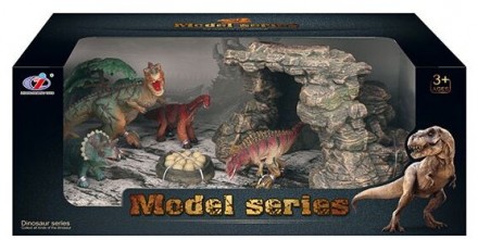 
Набор динозавров 2 вида, Тиранозавр, Стегозавр, Пахицефалозавр в коробке от 3 л. . фото 2