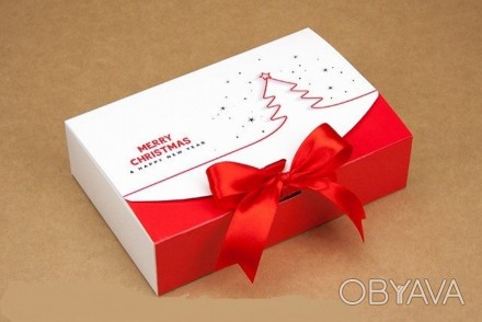 Красивая коробка для упаковки подарка, прекрасно подойдет для новогодних праздни. . фото 1