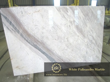 Сляби та облицювальні плити з Мармур Палісандро Вайт (Palisandro White Marble) т. . фото 6