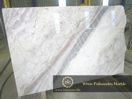 Сляби та облицювальні плити з Мармур Палісандро Вайт (Palisandro White Marble) т. . фото 7
