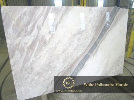 Сляби та облицювальні плити з Мармур Палісандро Вайт (Palisandro White Marble) т. . фото 3