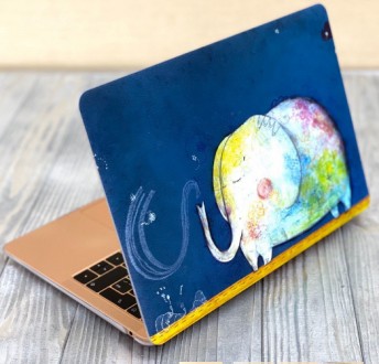 Чехол для макбук принт рисунок акварель Радуга MacBook  Air 13,3 A1466 MacBook A. . фото 4