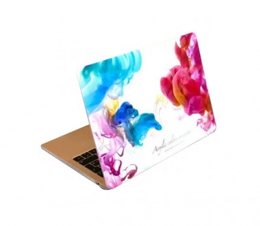 Чехол для макбук принт рисунок акварель Радуга MacBook  Air 13,3 A1466 MacBook A. . фото 2