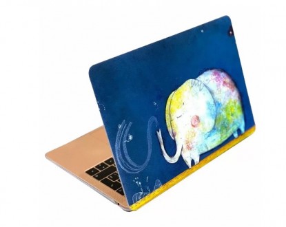 Чехол для макбук принт рисунок акварель Радуга MacBook  Air 13,3 A1466 MacBook A. . фото 3