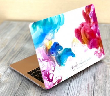 Чехол для макбук принт рисунок акварель Радуга MacBook  Air 13,3 A1466 MacBook A. . фото 6