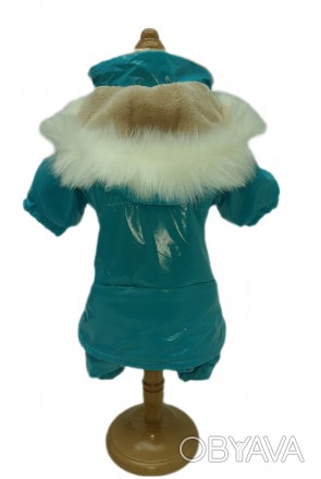 Зимний костюм для собак с капюшоном и плюшевой подкладкой – это идеальный вариан. . фото 1