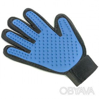 Перчатка для вычесывания шерсти домашних животных ФЛАМИНГО Grooming Glove велико. . фото 1