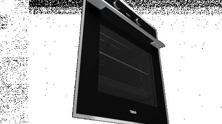 Мультифункциональный духовой шкаф HLB 830 BK (41560062) черное стекло на 70 л, с. . фото 5