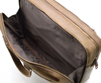 Чоловіча сумка-портфель для ноутбука і документів, з натуральної шкіри вичинки К. . фото 5