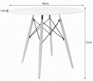 Современный круглый стол LEOBERT TODI 80:
• вневременной дизайн в сочетании с ид. . фото 9