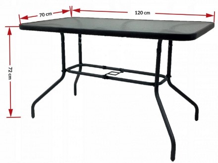 Современный, стильный и долговечный металлический стол. Он не требует сложных пр. . фото 3