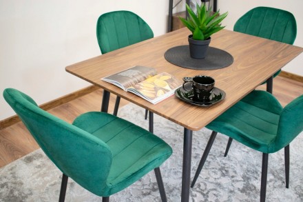 Сучасний прямокутний стіл WERONA 120cm x 80cm:
· позачасовий дизайн у поєднанні . . фото 4