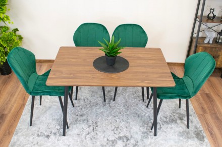Сучасний прямокутний стіл WERONA 120cm x 80cm:
· позачасовий дизайн у поєднанні . . фото 6
