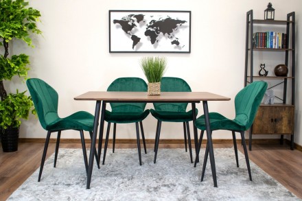 Современный прямоугольный стол WERONA 120cm x 80cm:
• вневременной дизайн в соче. . фото 3