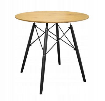 Современный круглый стол LEOBERT TODI 80:
• вневременной дизайн в сочетании с ид. . фото 2
