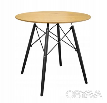 Современный круглый стол LEOBERT TODI 80:
• вневременной дизайн в сочетании с ид. . фото 1