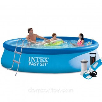 Надувной бассейн Intex 28143 - 7, 396 х 84 см (3 785 л/ч, подстилка, тент, насос. Одеса. фото 1 Надувной бассейн Intex 28143 - 7, 396 х 84 см (3 785 л/ч, подстилка, тент, насос. Одеса. фото 1