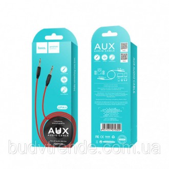 Аудио кабель HOCO Aux (UPA11) (3,5 - 3,5 / Jack-Jack) (1м) (Черный). . фото 4