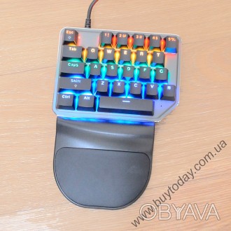 - клавиатура Motospeed k27
- Компактный дизайн для управления одной рукой
- По. . фото 1