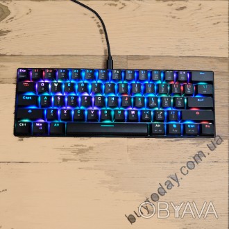 Игровая механическая клавиатура Motospeed Ck61 NKRO это идеальный выбор для игры. . фото 1