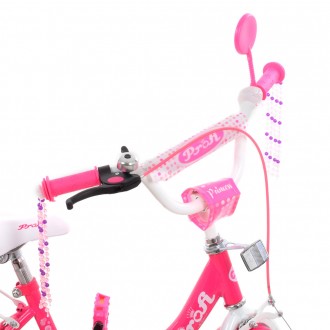 Велосипед для девочки 14 дюймов с багажником Y1413 Princess малиновый
 
	
	
	Раз. . фото 7