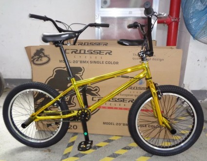 Велосипед трюковый Crosser BMX 20" золотой
 
У этой модели прочная и универсальн. . фото 3