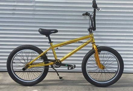 Велосипед трюковый Crosser BMX 20" золотой
 
У этой модели прочная и универсальн. . фото 2