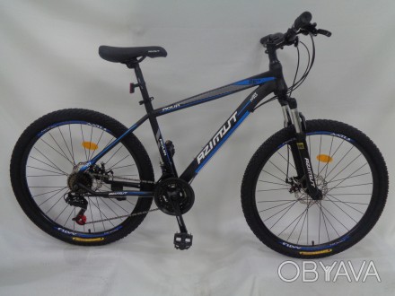 Горный подростковый велосипед Azimut Aqua GFRD 24 дюйма рама 15" черно-синий (OR. . фото 1