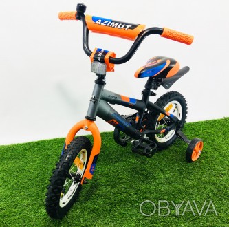 Детский двухколесный велосипед Azimut Stitch имеет простую и крепкую стальную ра. . фото 1
