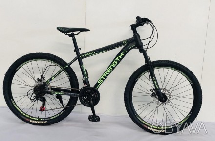 Велосипед спортивный 26 дюймов колеса рама 15" Corso «Strength» TK-26123 дисковы. . фото 1