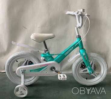 Велосипед детский легкий магниевый 14 " литые диски, дисковые тормоза "CORSO Rev. . фото 1
