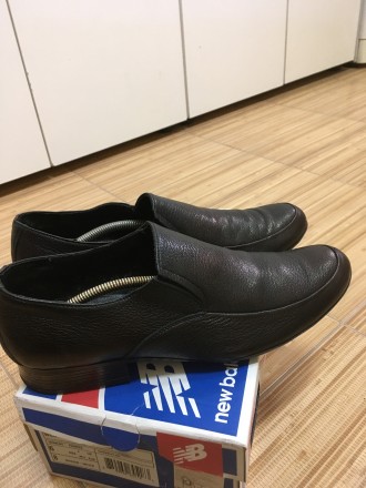 Кожаные мужские туфли фирмы NEW FASHION. Цвет черный. Мягкие и удобные. Размер 4. . фото 5