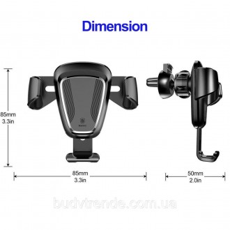 Автодержатель Baseus Gravity Car Mount (SUYL) (Черный. . фото 3