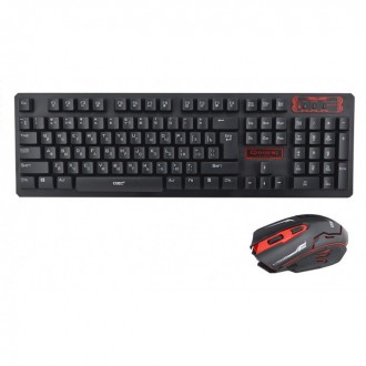 Російська бездротова клавіатура + мишка HK6500 з адаптером Клавіатура і мишка ду. . фото 2
