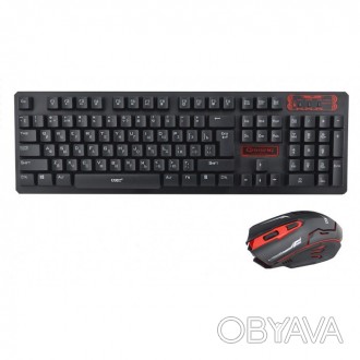 Російська бездротова клавіатура + мишка HK6500 з адаптером Клавіатура і мишка ду. . фото 1