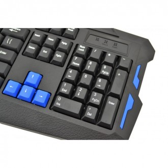 Ігрова російська бездротова клавіатура + мишка HK8100 Клавіатура і мишка дуже ек. . фото 6