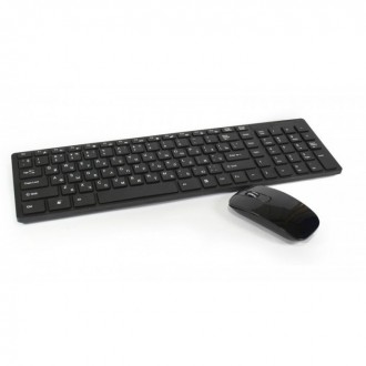 Російська бездротова клавіатура з мишкою UKC k06 з адаптером Клавіатура і мишка . . фото 2
