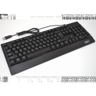 Російська дротова клавіатура + мишка UKC M710 з підсвічуванням Відмінна дротова . . фото 3