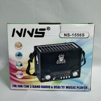 Радиоприемник NS-1556S с солнечной панелью
Радиоприёмник NNS NS-1556S – 3-х волн. . фото 9