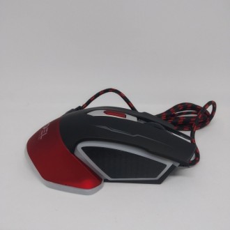 Ігрова дротова миша USB JEDEL GM740 з підсвічуванням 3200dpi мишка Чорна з черво. . фото 5