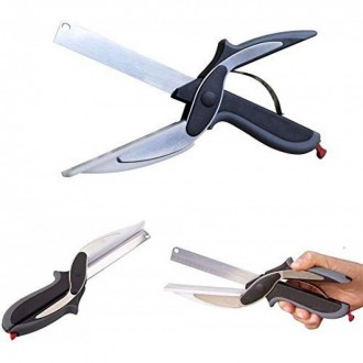 Умный нож ножницы 2 в 1 Clever Smart Cutter
Clever Cutter – кухонный нож из каче. . фото 3