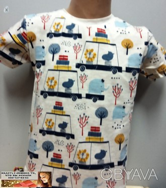 Хлопковая футболка для мальчика, оригинальная модель, приятная ткань.
Произведен. . фото 1